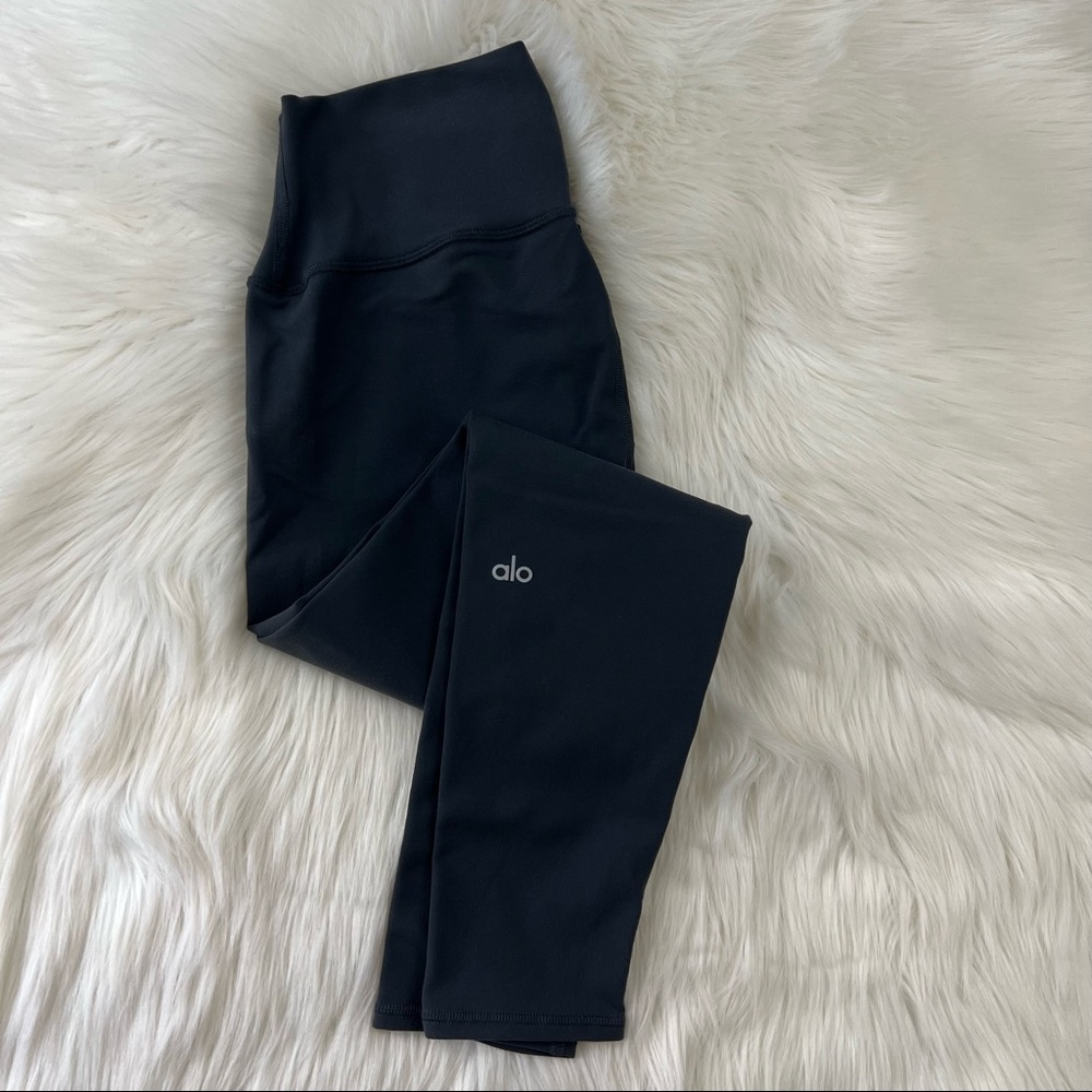 Alo Yoga High Rise Airbrush Legging Gray Size Large